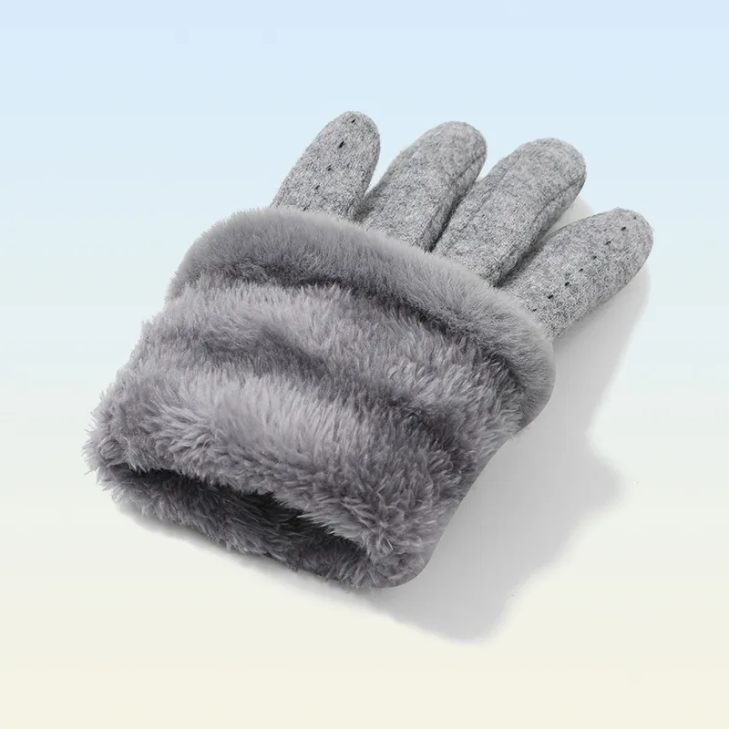 NANJIREN Wool Warm Gloves Women's-3