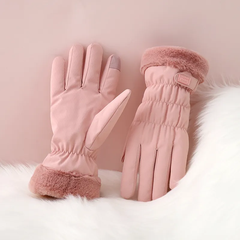 NANJIREN Thickened Warm Gloves Women's-5