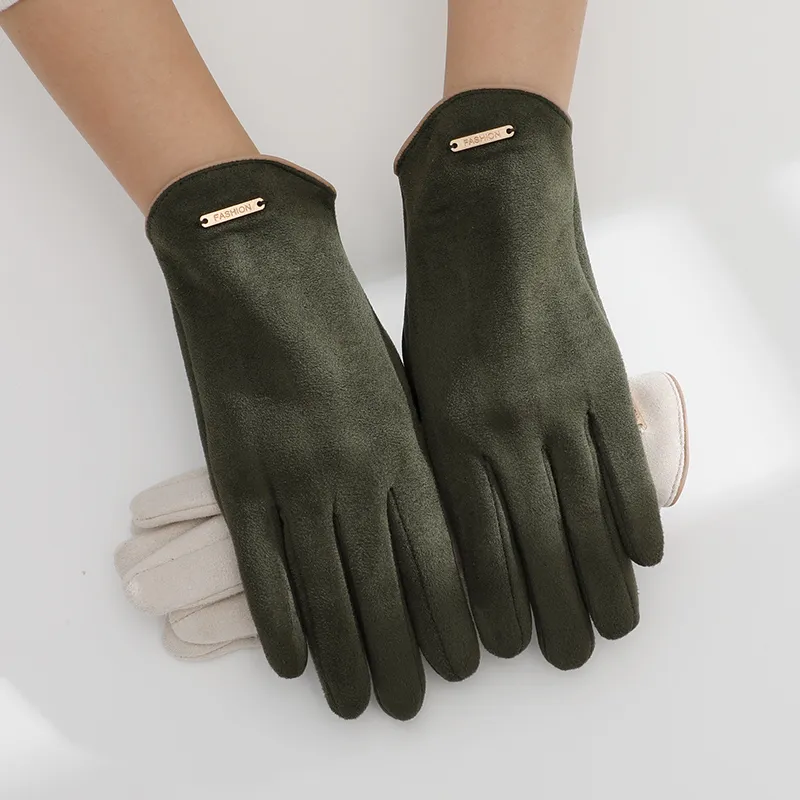 NANJIREN Autumn And Winter Models Warm Gloves Women's-6