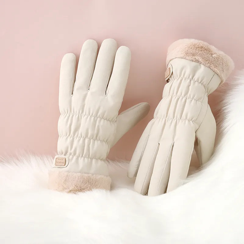NANJIREN Thickened Warm Gloves Women's-1