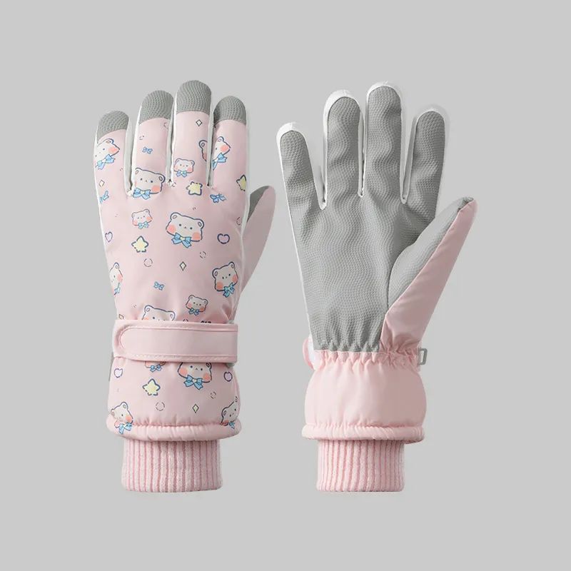 NANJIREN Thickened Ski Gloves Women's-4