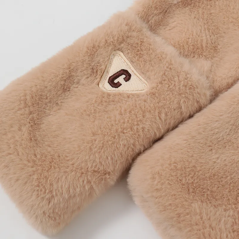 NANJIREN Thickened Hoods & Plush Hats Women's White/Beige-4
