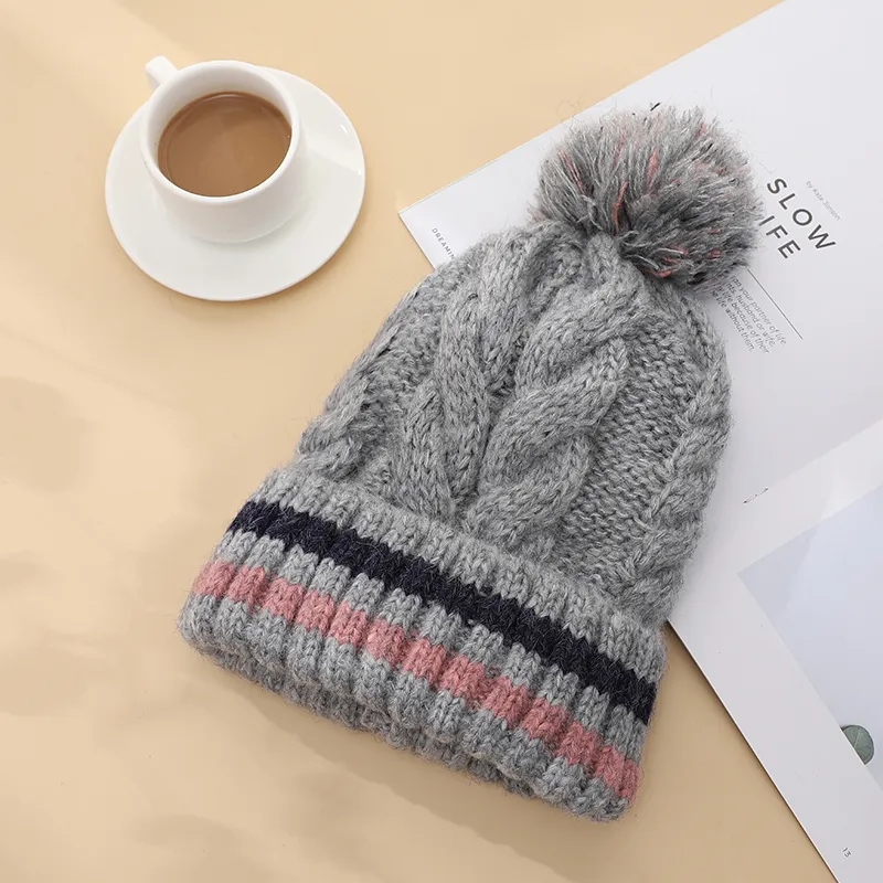 NANJIREN Thickened Beanies Women's-3