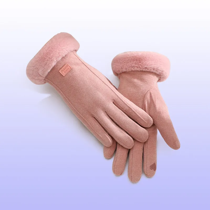 NANJIREN Thickened Warm Gloves Women's-4