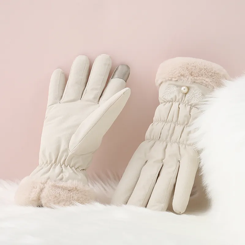 NANJIREN Thickened Warm Gloves Women's-7