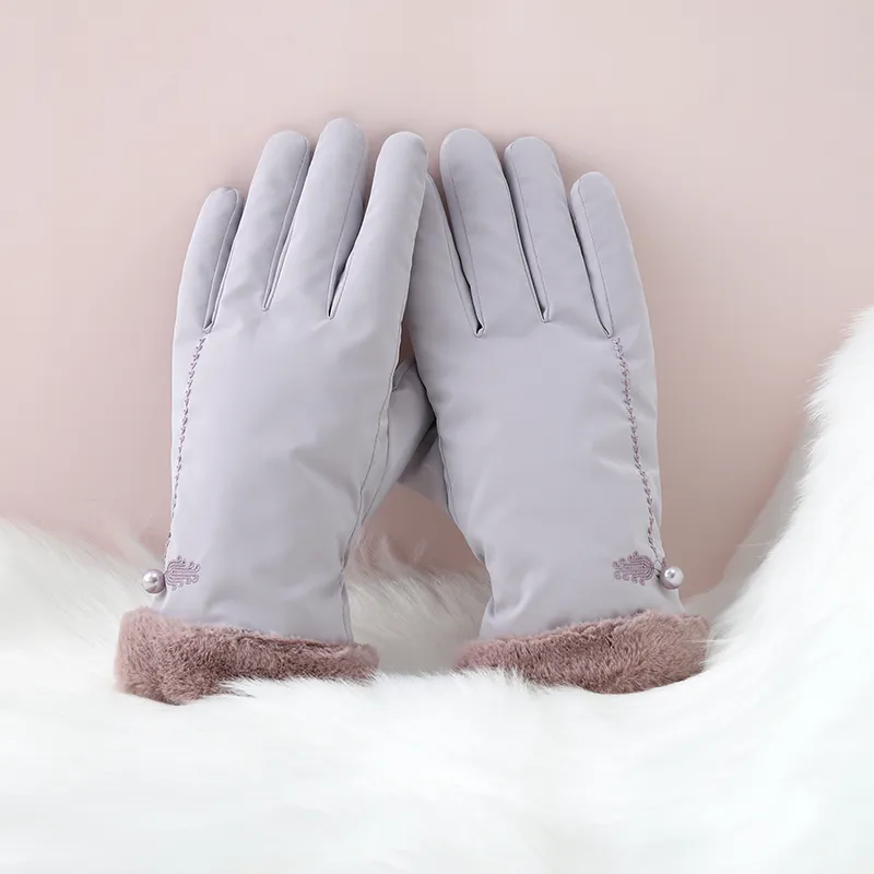 NANJIREN Thickened Warm Gloves Women's-3