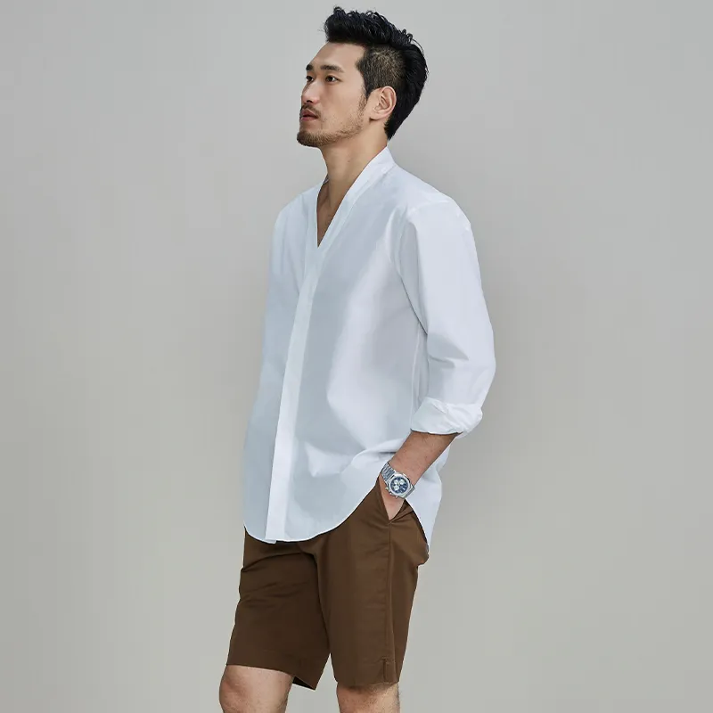 FACECITY Shirts Men White-4