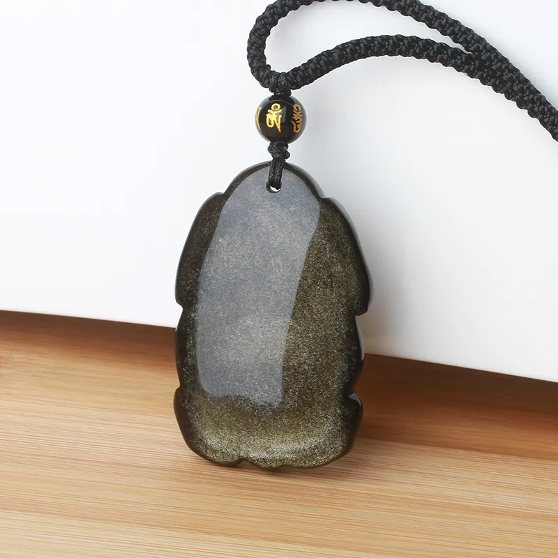 Reiki Obsidian Necklaces Unisex-3