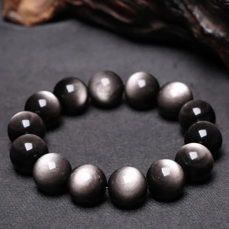 Reiki Obsidian Bracelets Unisex-4