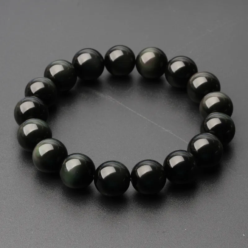Reiki Obsidian Jade Bracelets Unisex-4