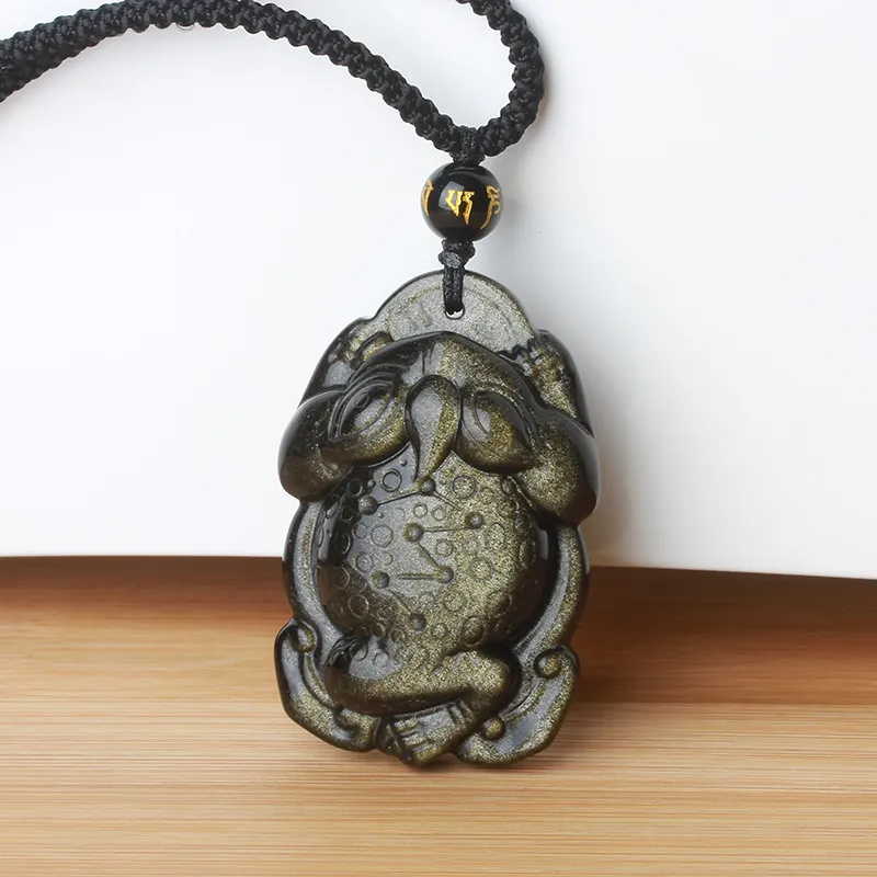 Reiki Obsidian Necklaces Unisex-4