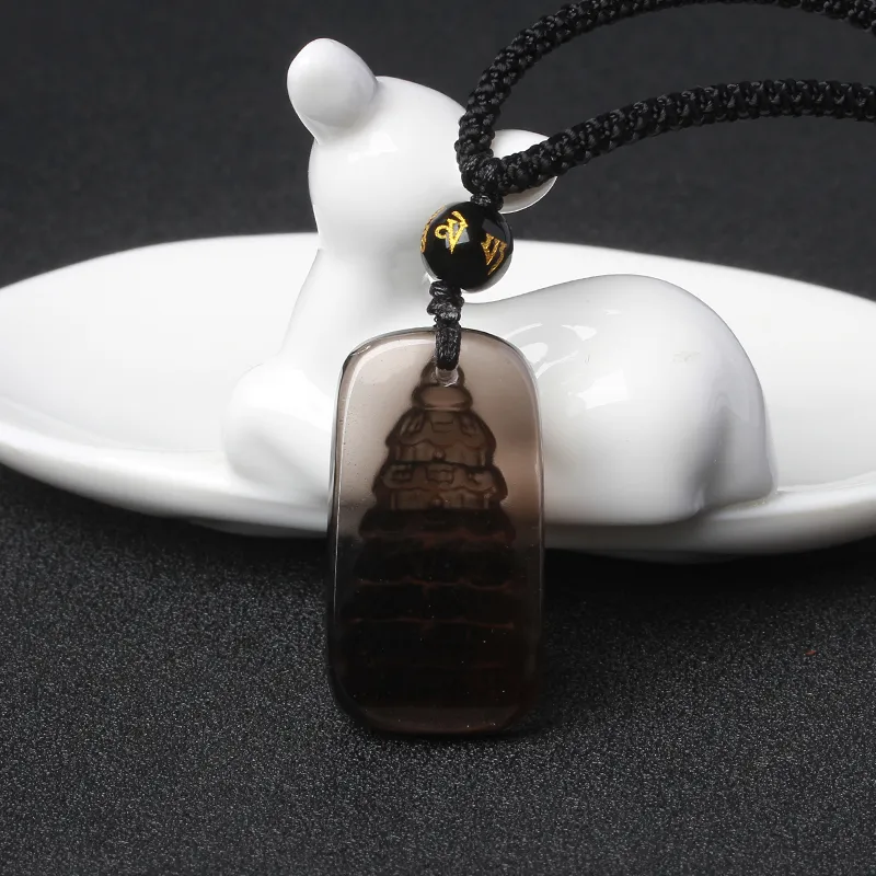 Reiki Obsidian Necklaces Unisex-2