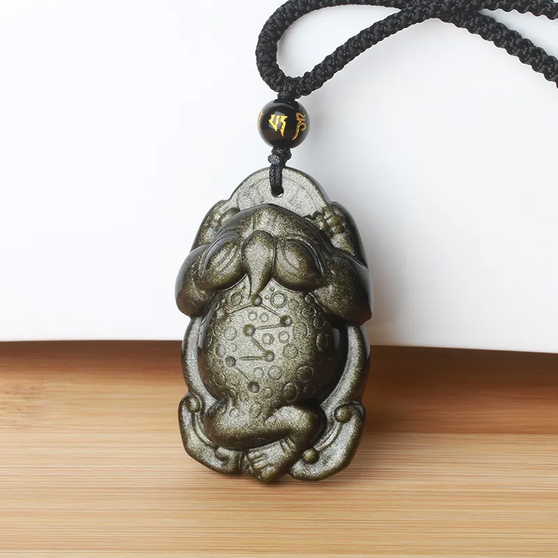 Reiki Obsidian Necklaces Unisex-2