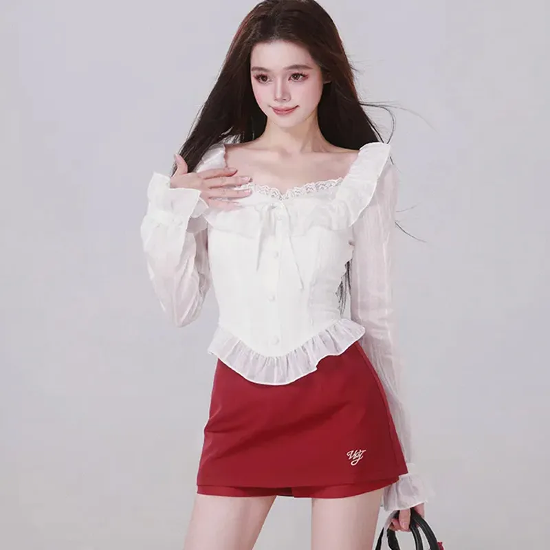 BRASS SCOUT Two Piece Skirt Sets Women's-2