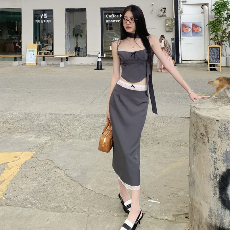 BRASS SCOUT Two Piece Skirt Sets Women's-2