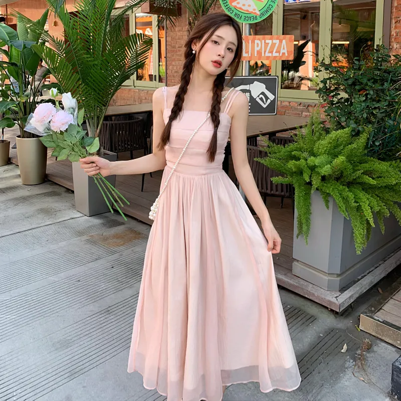 BRASS SCOUT Slip Dresses Women's Pink Shopping Bag-2