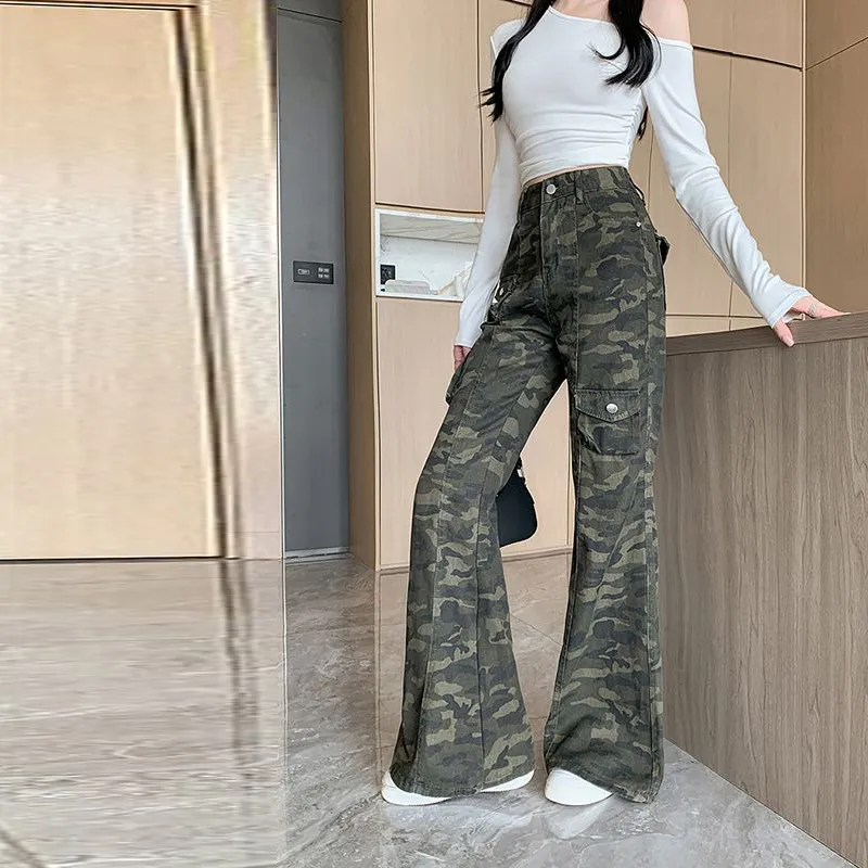 BRASS SCOUT Cargo Pants Women's Camouflage-3