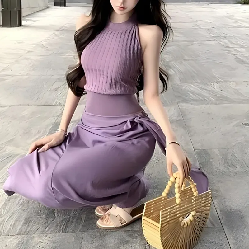 BRASS SCOUT Two Piece Skirt Sets Women's-3