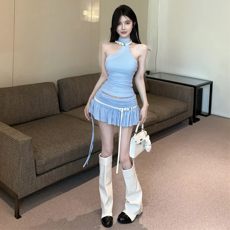 BRASS SCOUT Two Piece Skirt Sets Women's-5