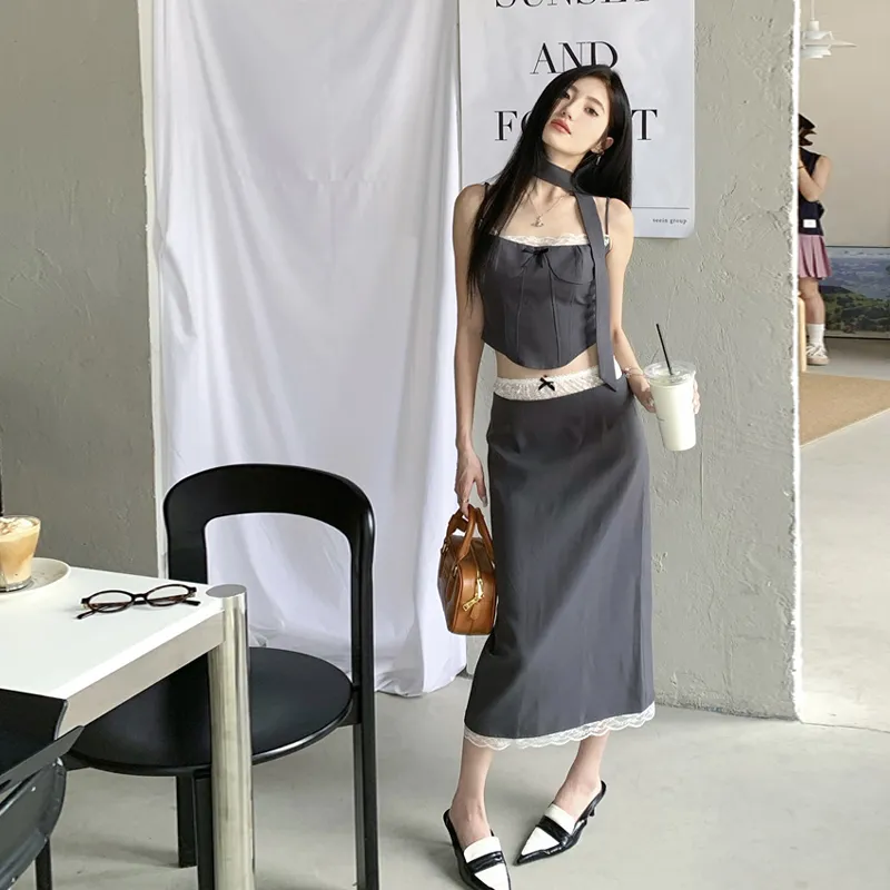 BRASS SCOUT Two Piece Skirt Sets Women's-3