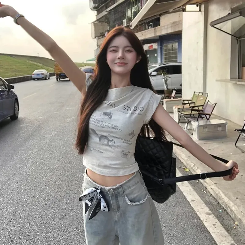 BRASS SCOUT T Shirts Women's Light Gray Shopping Bag-6