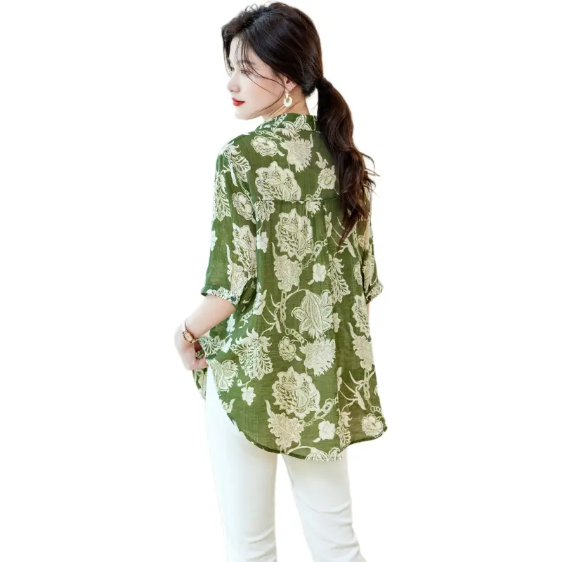 PIERRE CARDIN Shirts Women's Green-1