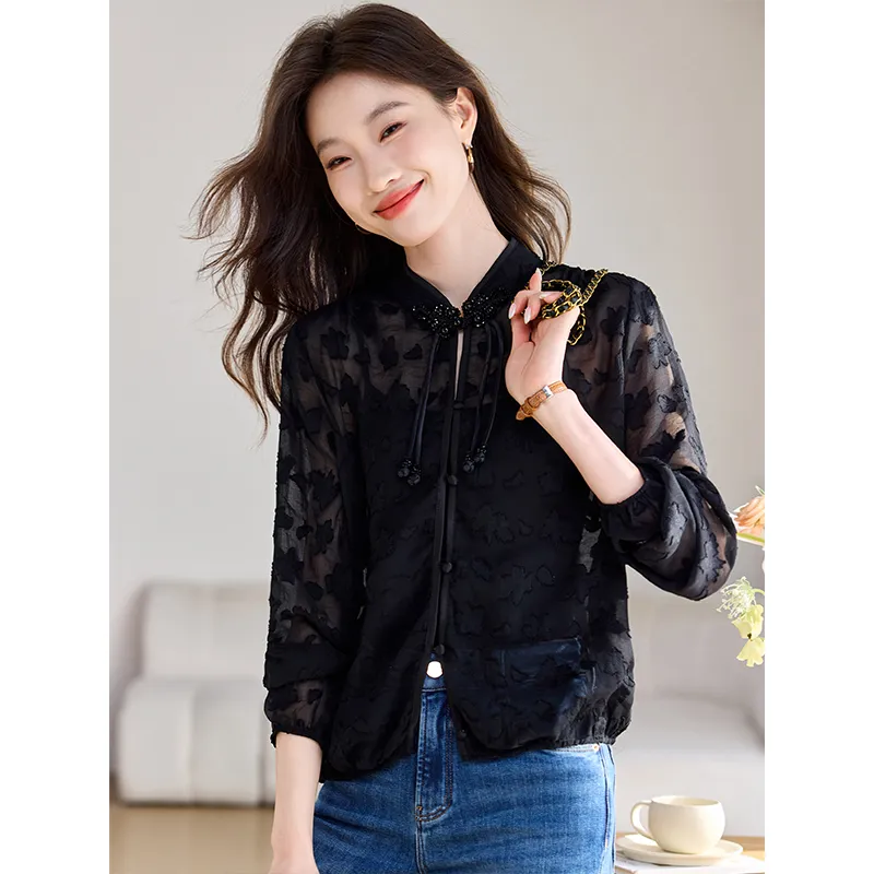 PIERRE CARDIN Chiffon Shirt Women's-3