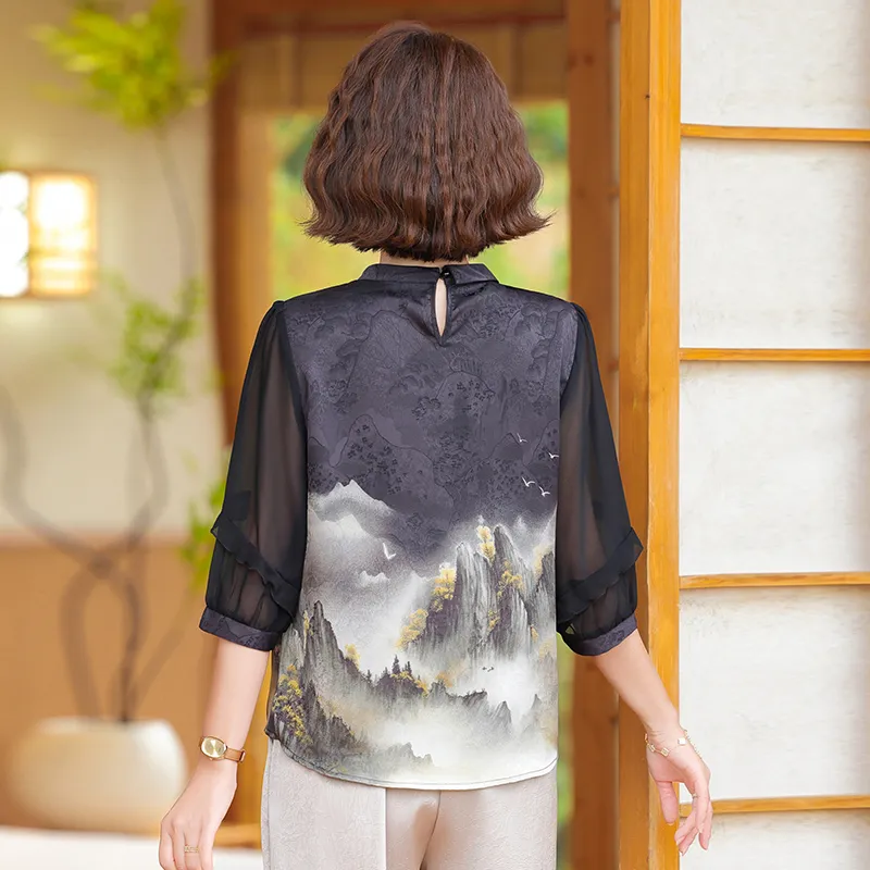PIERRE CARDIN Chiffon Shirt Women's-1