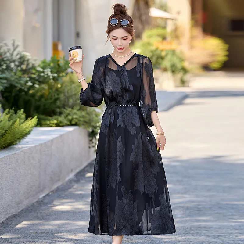 PIERRE CARDIN Long Sleeved Dress Women's-6