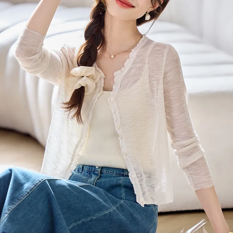 PIERRE CARDIN Knitted Fabric Cardigan Women's-4