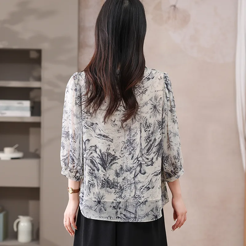PIERRE CARDIN Chiffon Shirt Women's-1