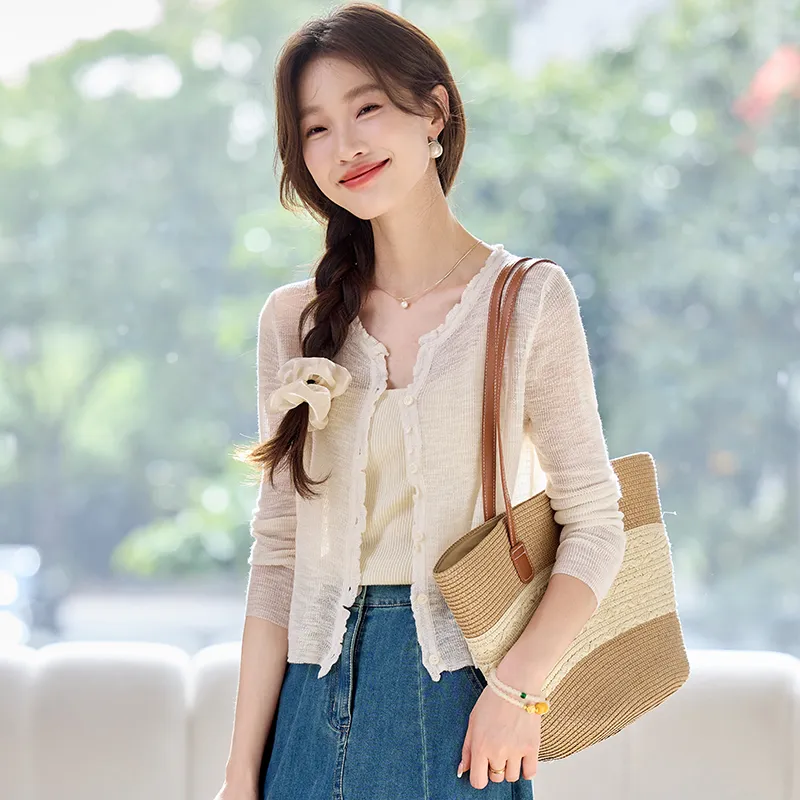 PIERRE CARDIN Knitted Fabric Cardigan Women's-5