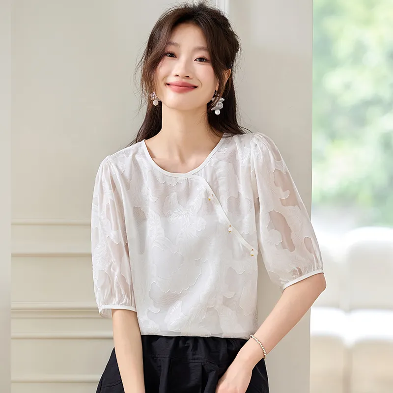 PIERRE CARDIN Chiffon Shirt Women's-4