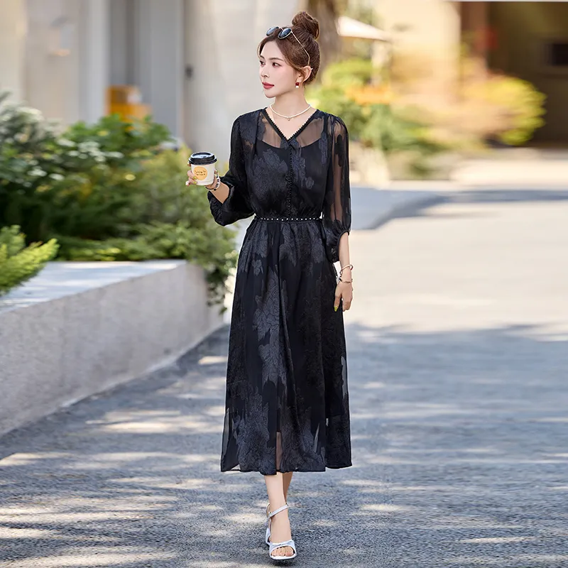 PIERRE CARDIN Long Sleeved Dress Women's-5