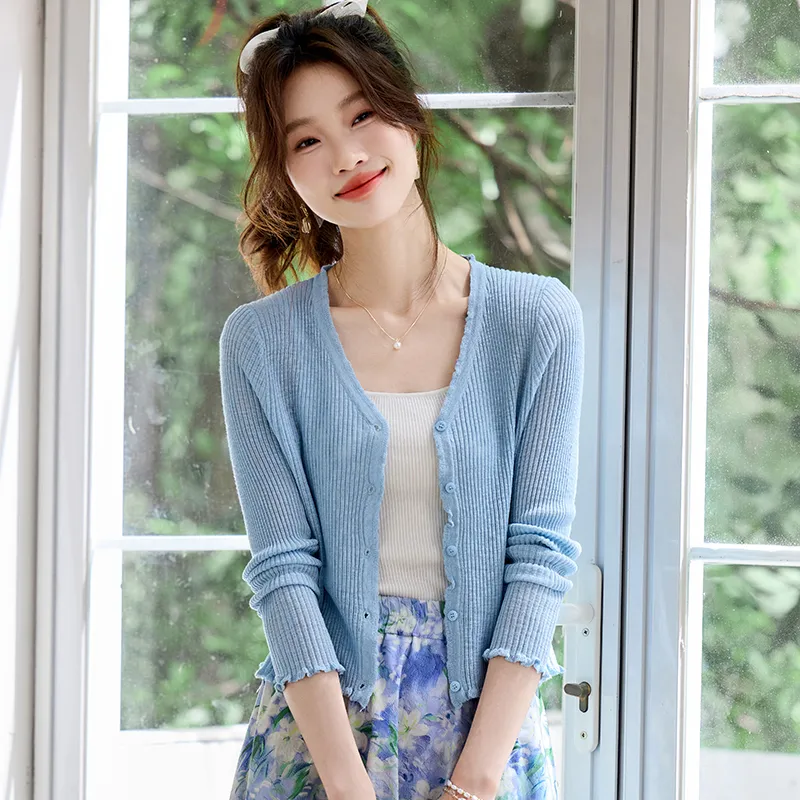 PIERRE CARDIN Knitted Fabric Cardigan Women's-3