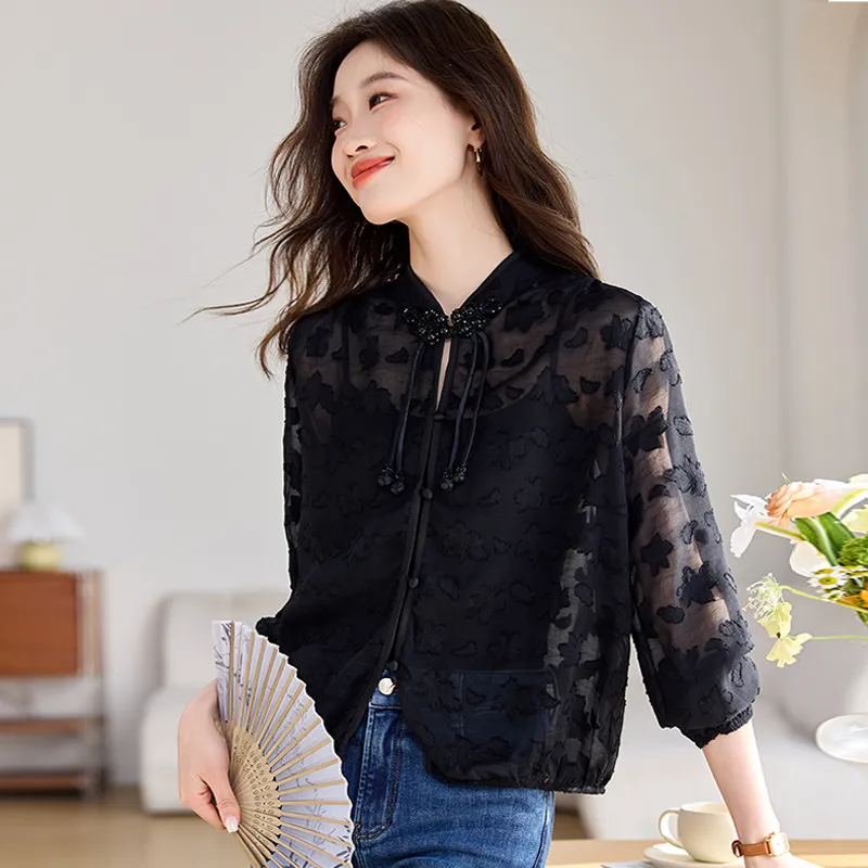 PIERRE CARDIN Chiffon Shirt Women's-2