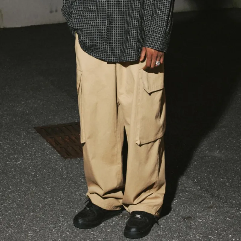 LOOKUN Cargo Pants Men Khaki-2