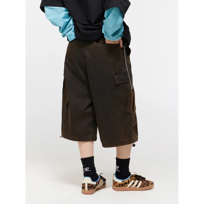 LOOKUN Casual Shorts Unisex Black-2