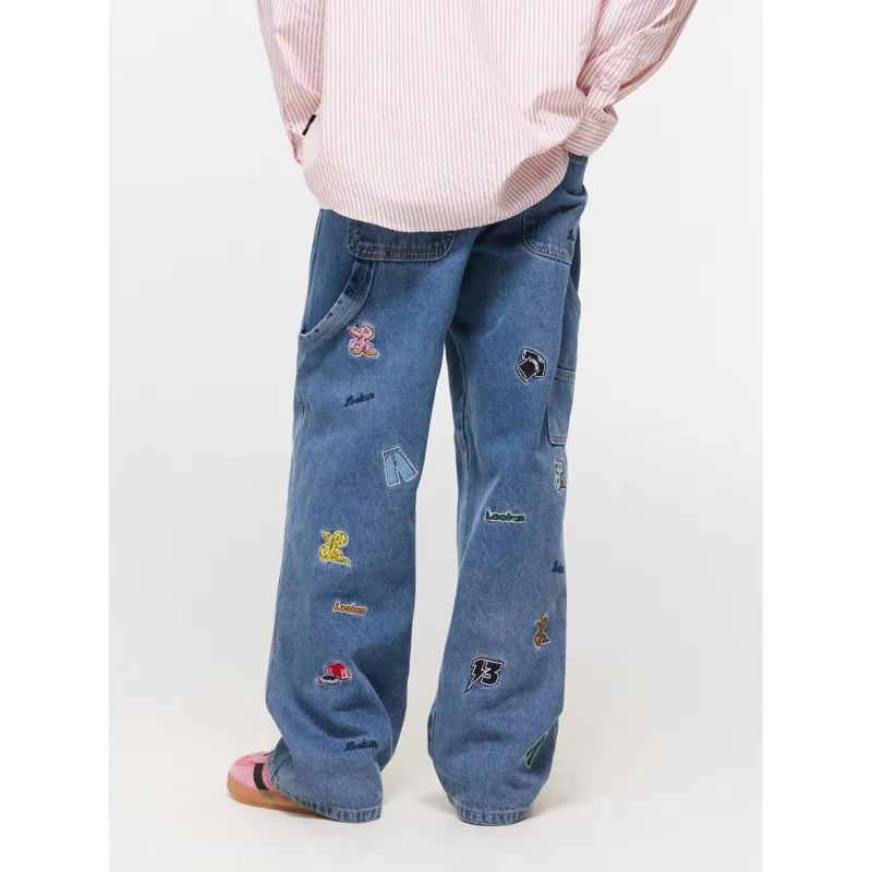 LOOKUN Classic Blue Jeans Unisex-1