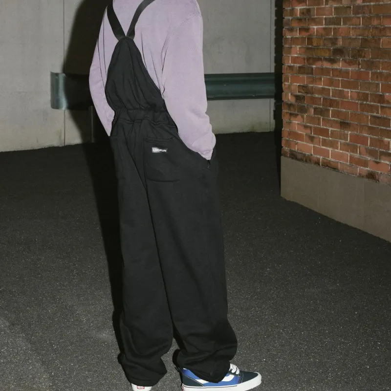 LOOKUN Overalls Unisex Black-3