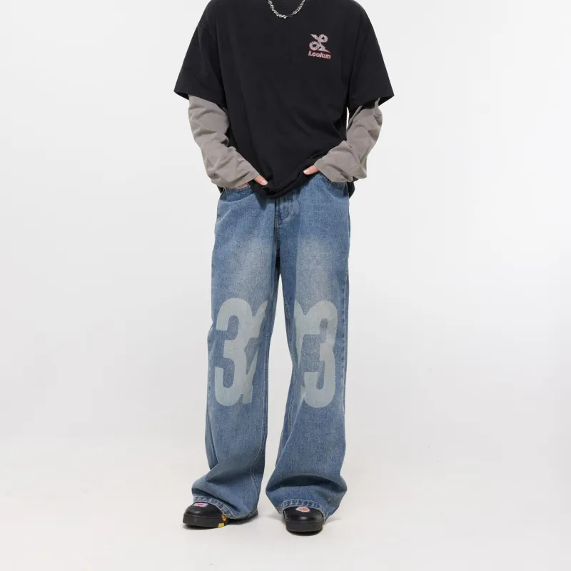 LOOKUN Jeans Men Blue-2