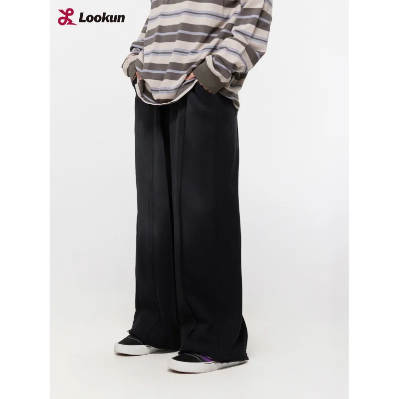 LOOKUN Casual Pants Unisex Black-4