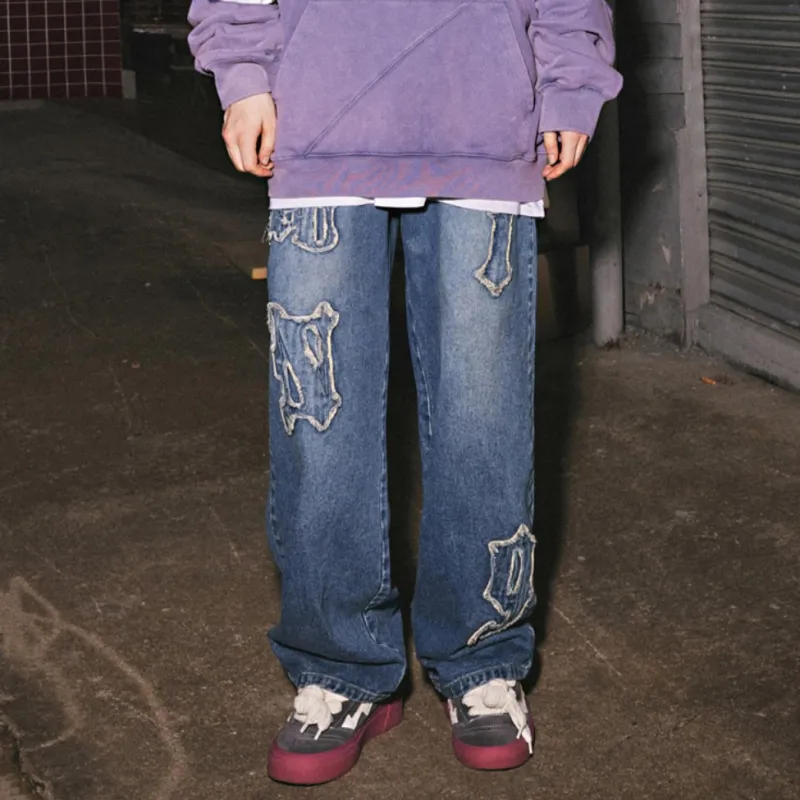 LOOKUN Jeans Unisex Blue-2