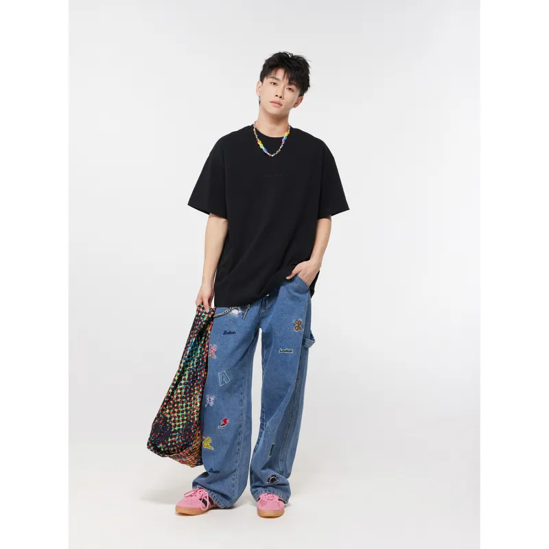 LOOKUN Classic Blue Jeans Unisex-2