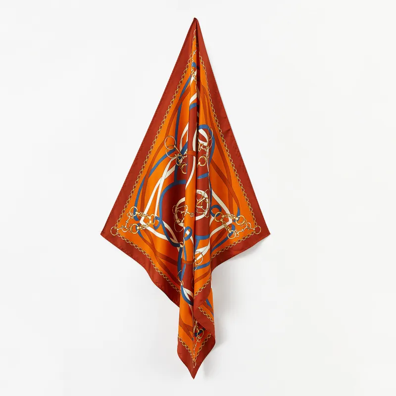 WENSLI Silk Scarves Unisex-1