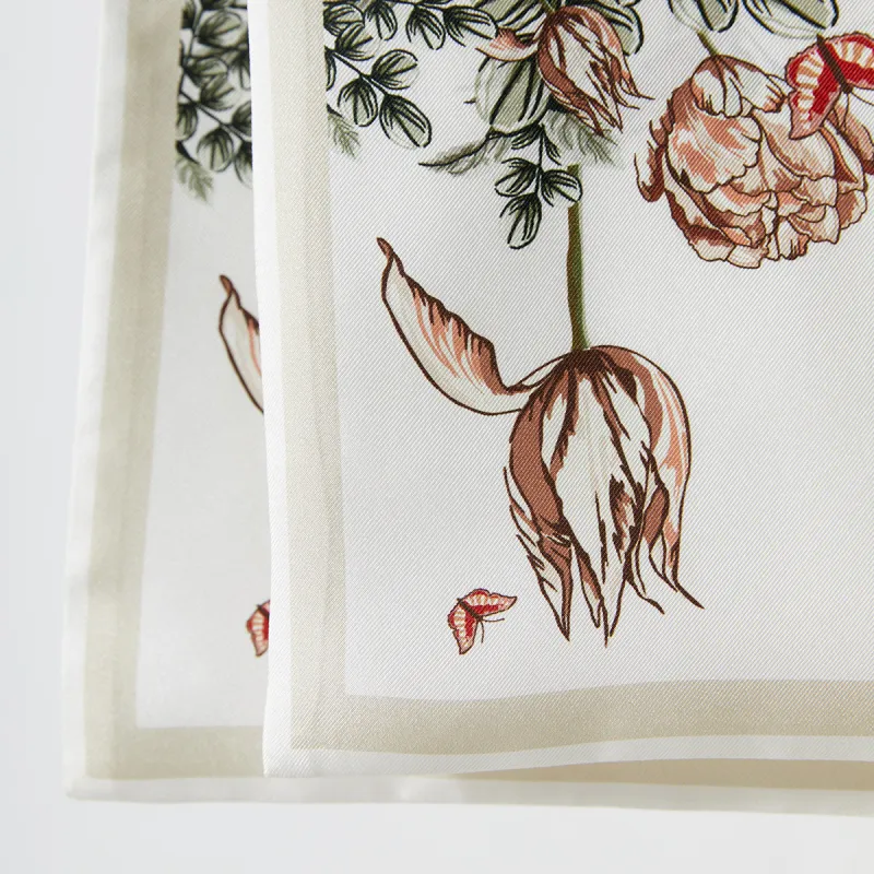 WENSLI Silk Scarves Women's-6
