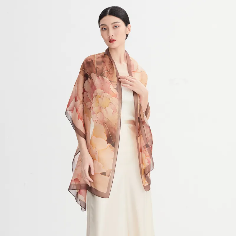 WENSLI Silk Scarves Women's-3