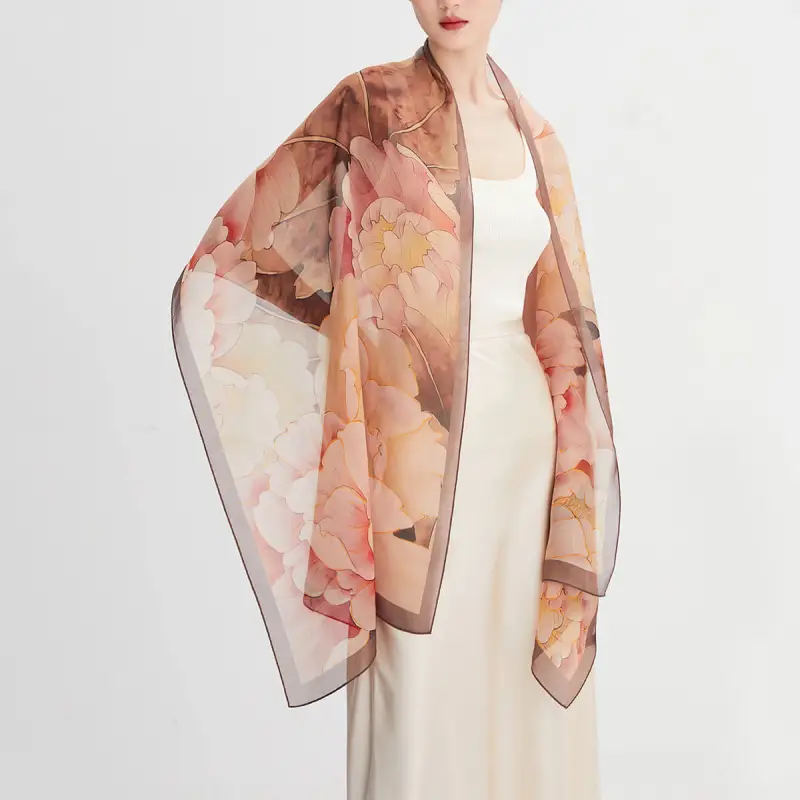 WENSLI Silk Scarves Women's-5