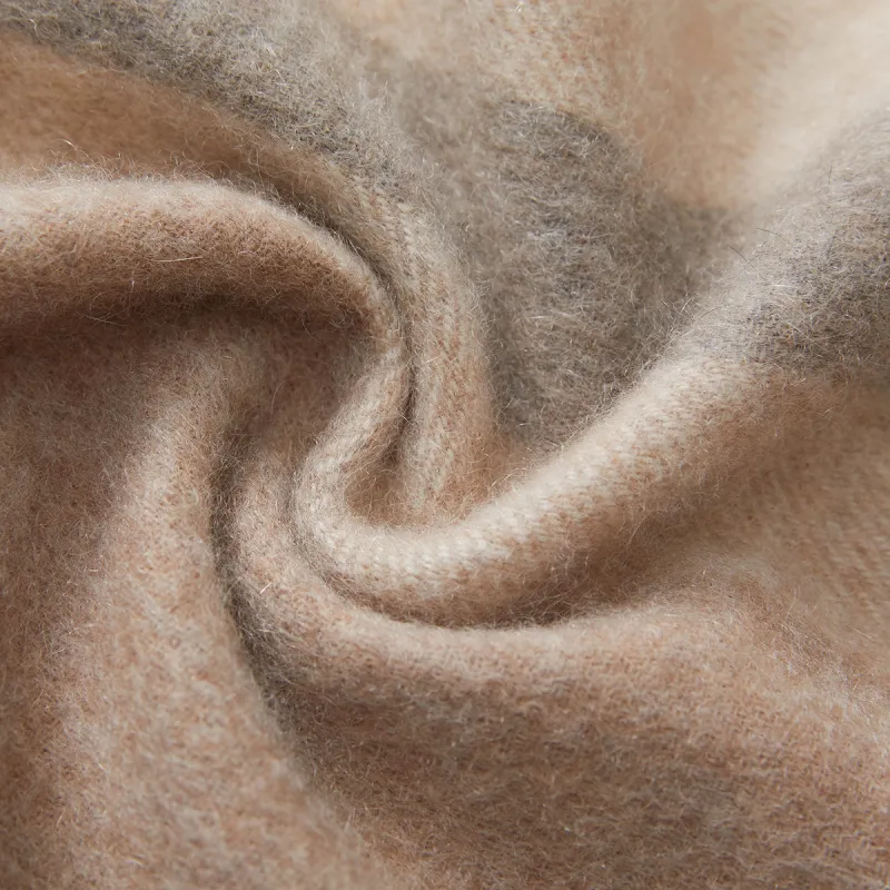 WENSLI 100% Cashmere Plush Yarn Scarf Women's-3