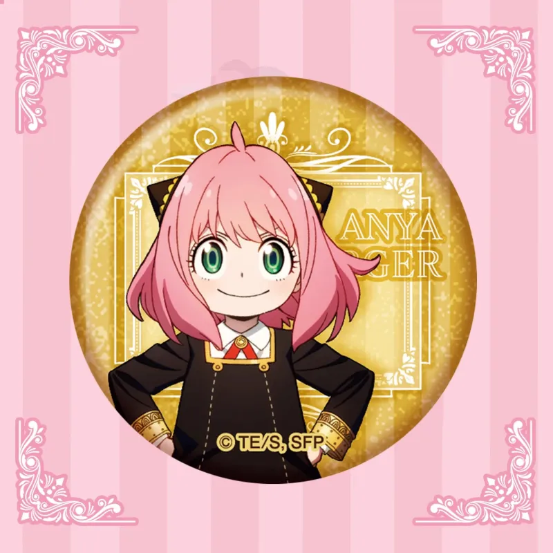 EAKI Anya Forger Loid Forger Yor Forger SPY X FAMILY Laser Double Flash Collection Badges-5